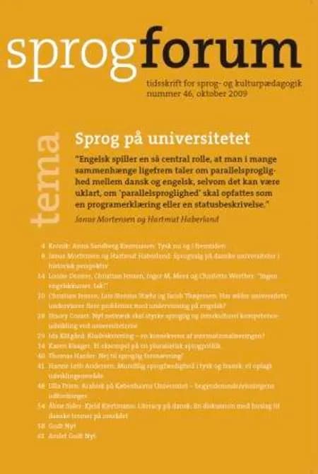 Sprog på universitetet af Karen Lund
