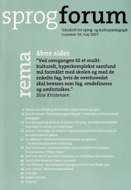 Åbne sider af Leni Dam