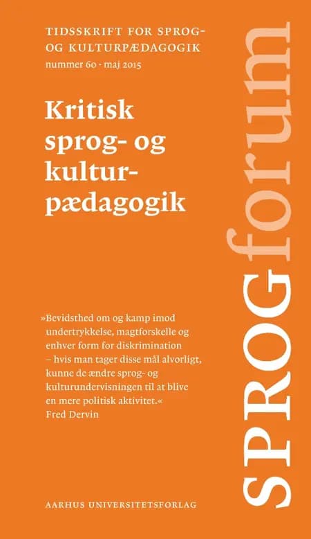 Kritisk sprog- og kulturpædagogik af n a