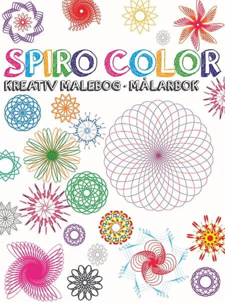 Spiro sæt - malebog med gel pens og spiraler 
