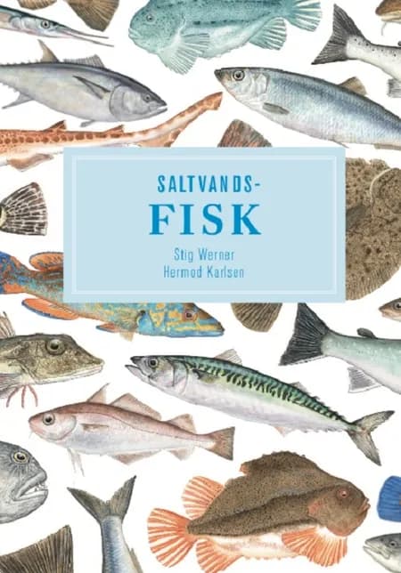 Saltvandsfisk- display med 10 stk af Hermod Karlsen