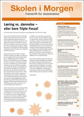 Skolen i Morgen. Nr. 4. Januar 2016. 19. årgang. Tema: The Triple Focus af Daniel Goleman