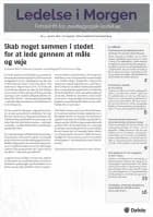 Ledelse i Morgen. Nr. 4. Januar 2017. 20. årgang. Tema: Ledelse af sammenhæng
