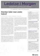 Ledelse i Morgen. Nr. 1. September 2017. 21. årgang. Tema: Distribueret ledelse af Alma Harris, Kim Martin Nielsen og Katja Munch Thorsen