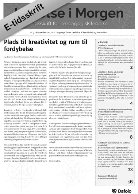 Ledelse af kreativitet og innovation af Lene Tanggaard