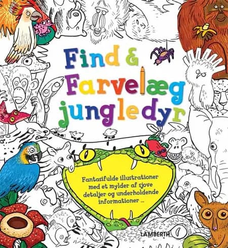 Find og farvelæg jungledyr af Stella Maidment