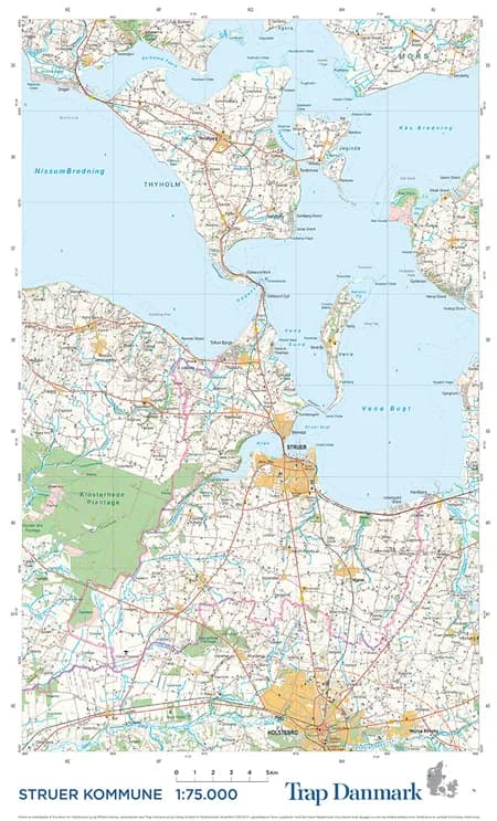 Trap Danmark: Kort over Struer Kommune af Trap Danmark