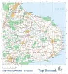 Trap Danmark: Falset kort over Stevns Kommune af Trap Danmark