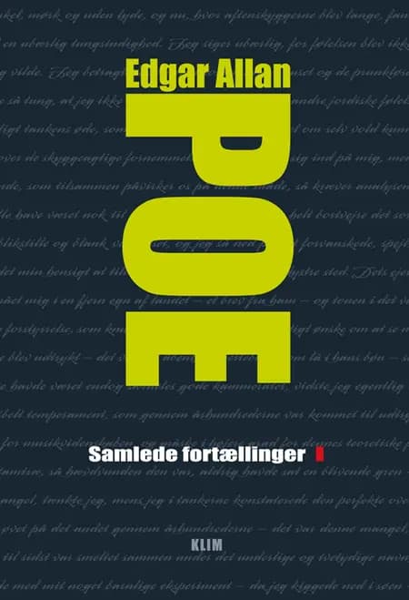 Samlede fortællinger I af Edgar Allan Poe