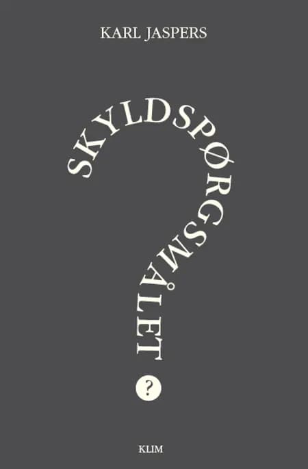 Skyldspørgsmålet af Karl Jaspers
