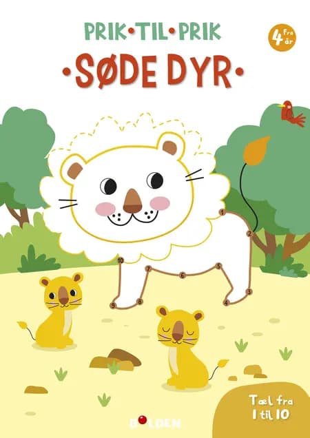 Prik til prik: Søde dyr - Tæl fra 1 til 10 