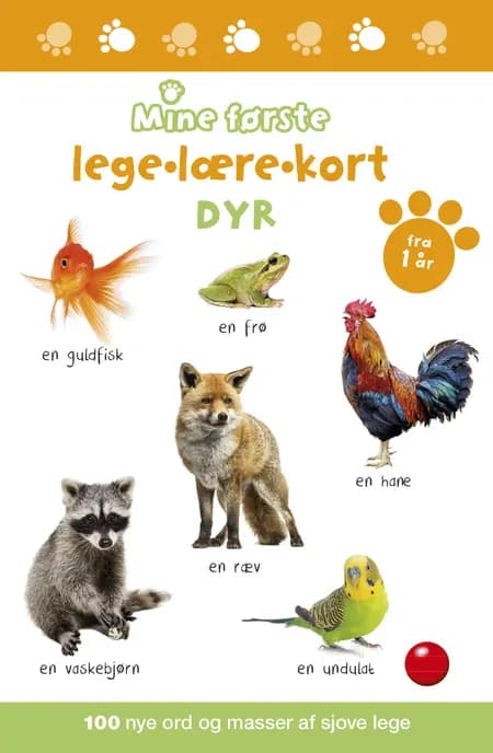 Mine første lege-lære-kort: Dyr 