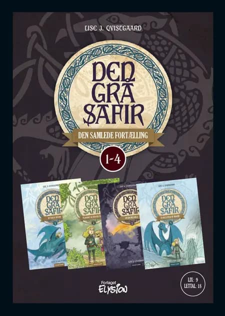 Den Grå Safir 1-4 - samlebind af Lise J. Qvistgaard