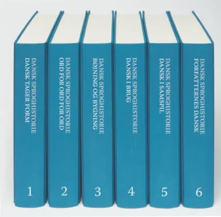 Dansk Sproghistorie 1-6 af Bent Jørgensen