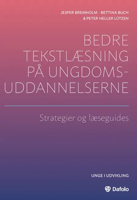 Bedre tekstlæsning på ungdomsuddannelserne af Bettina Buch