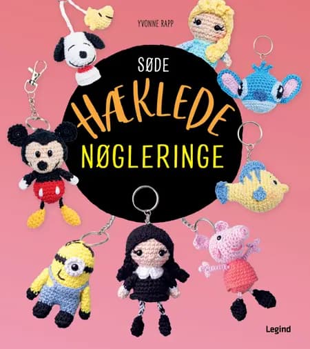 Søde hæklede nøgleringe af Yvonne Rapp
