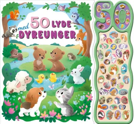 50 lyde med dyreunger 
