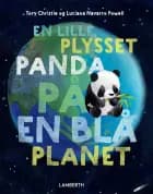 En lille plysset panda på en blå planet af Tory Christie