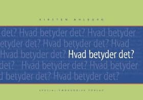 Hvad betyder det? af .