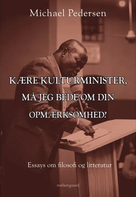 Kære kulturminister, må jeg bede om din opmærksomhed? af Michael Pedersen