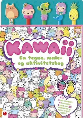 Aktivitetsbog med blyanter: Kawaii