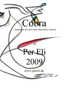 Cobra inspireret akvarel samt filosofiske tekster