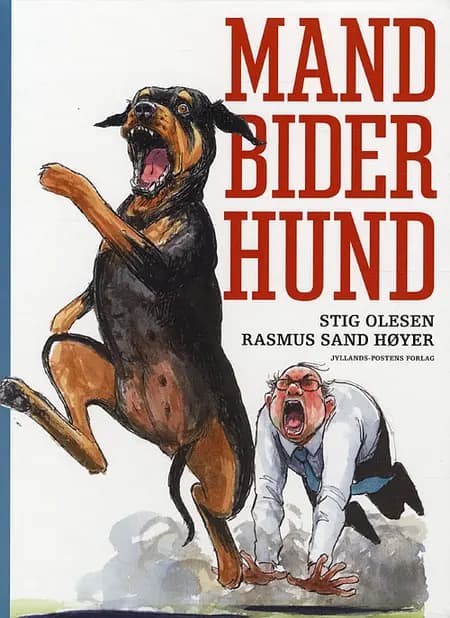 Mand bider hund af Stig Olesen