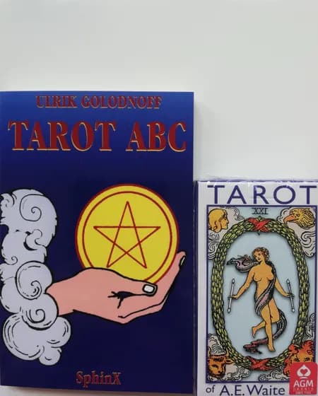 Begyndere tarot sæt (dk bog + kort eng) af Asta Erde