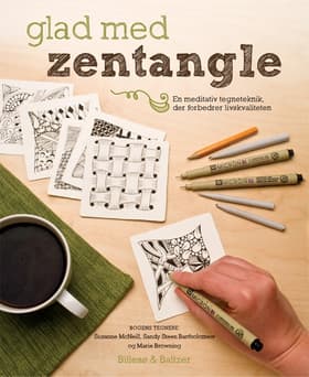 Glad med zentangle af Marie Browning