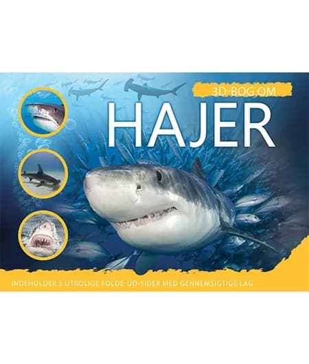 3D-bog om hajer af Jon Green