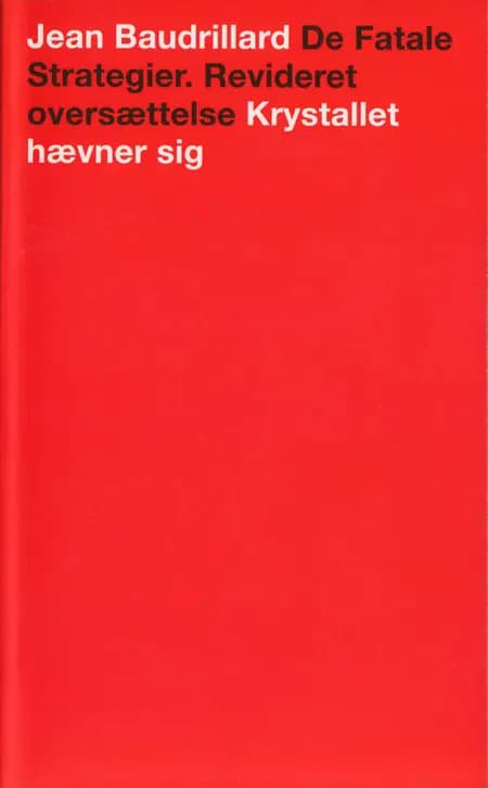 De fatale strategier af Jean Baudrillard