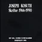 Joseph Kosuth Skrifter 1966-1990