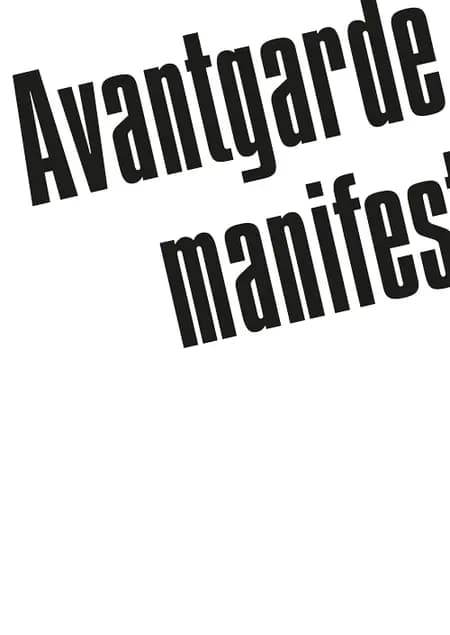 Avantgardemanifester af Mikkel Bolt