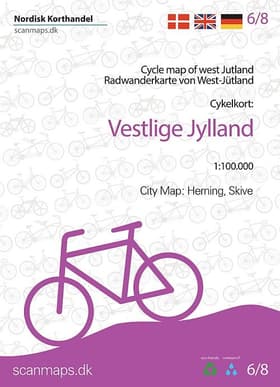 Cykelkort Vestlige Jylland
