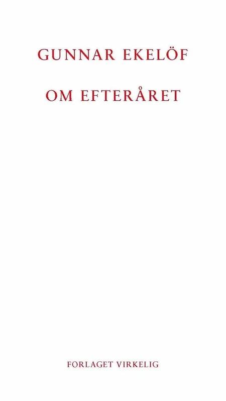 Om efteråret af Gunnar Ekelöf