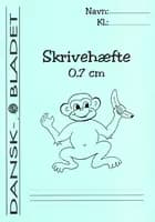Skrivehæfte med linieafstand 0,7 cm