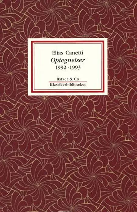 Optegnelser 1992-1993 af Elias Canetti
