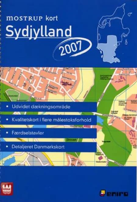 Mostrup Kort Sydjylland 