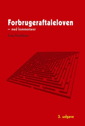 Forbrugeraftaleloven med kommentarer af Sonny Kristoffersen