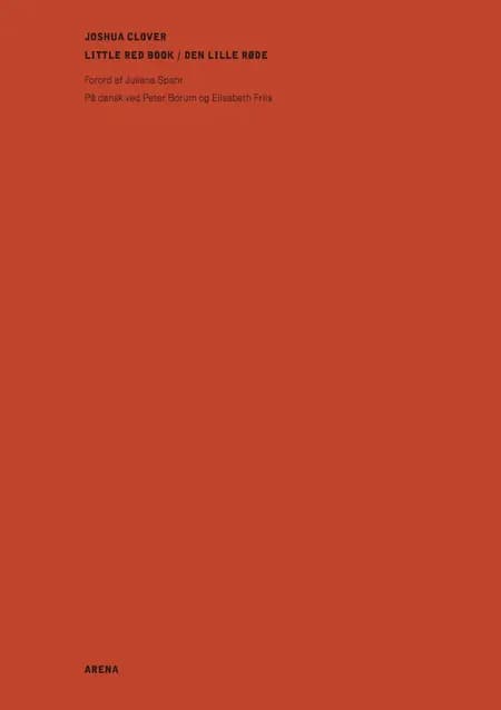 Little red book af Joshua Clover