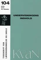 Kvan 104: Undervisningens indhold