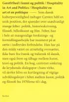 Gæstfrihed i kunst og politik af Red. Mikkel Bolt, Peter Borum, Else Marie Bukdahl og Ettore Rocca