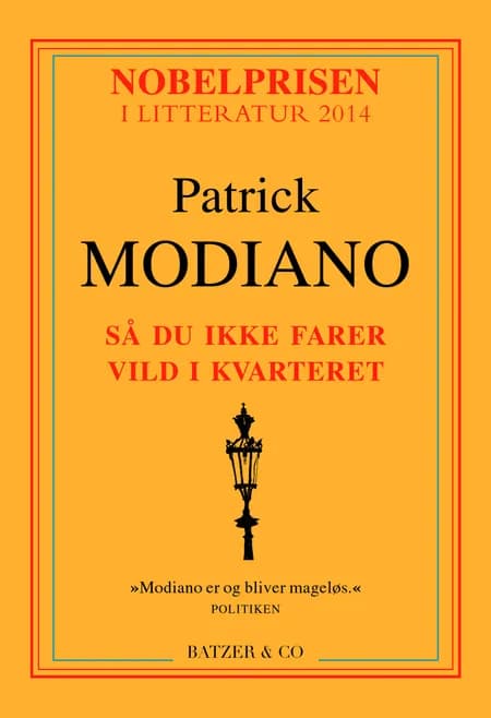 Så du ikke farer vild i kvarteret af Patrick Modiano