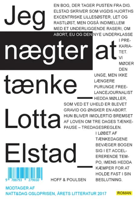 Jeg nægter at tænke af Lotta Elstad