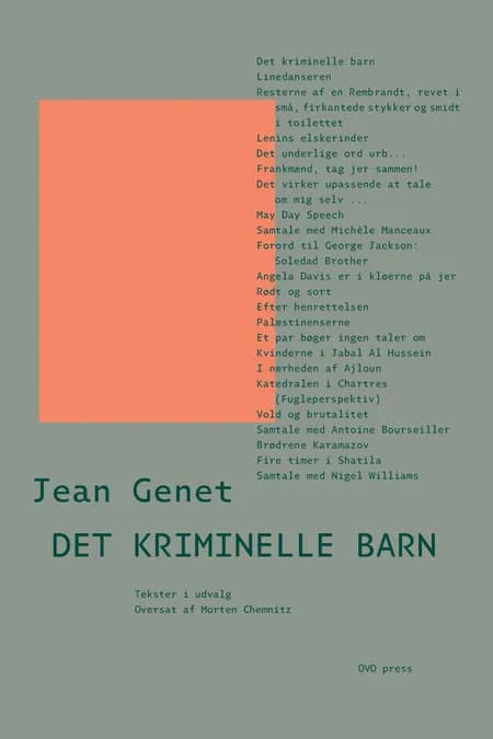 Det kriminelle barn af Jean Genet