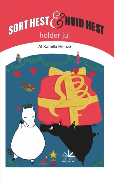 Sort Hest & Hvid Hest holder jul af Line Pape