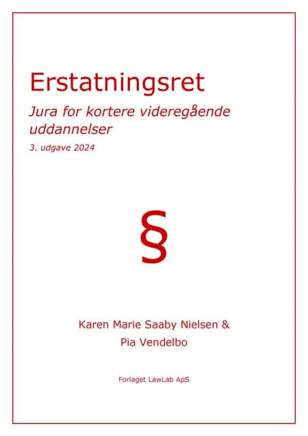 Erstatningsret af Pia Vendelbo