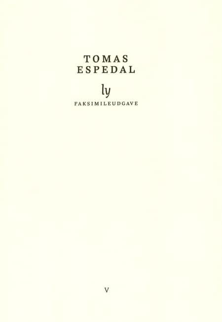 Ly af Tomas Espedal