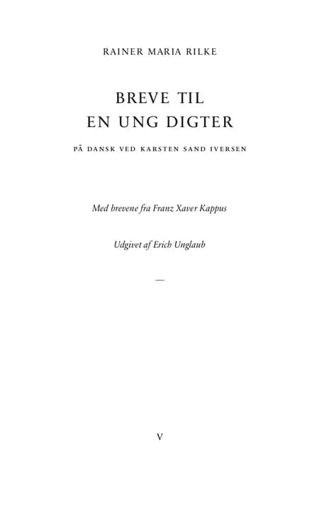 Breve til en ung digter af Rainer Maria Rilke