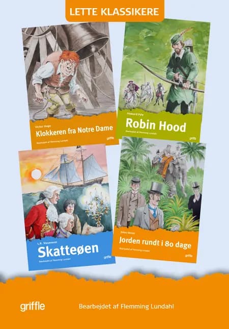 4 lette klassikere af Jules Verne